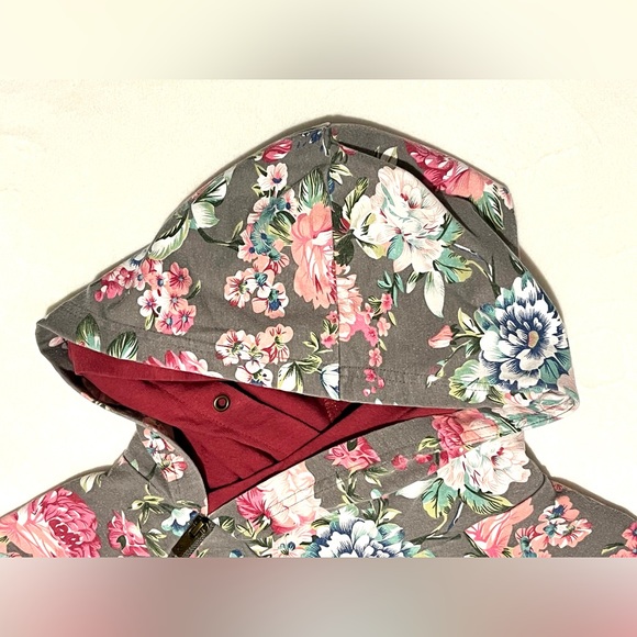 Ampersand Ave Women’s DoubleHood Sweatshirt Floral Hoodie with Pockets Size XXL - Picture 2 of 16
